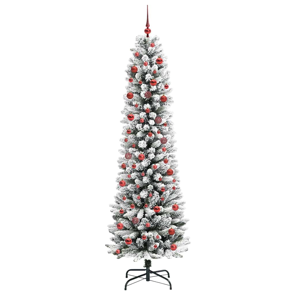 Kunstkerstboom met 300 LED Wit 210 cm PVC en Metaal en Plastic is nu te koop bij PeponiXL, paradijselijk wonen!