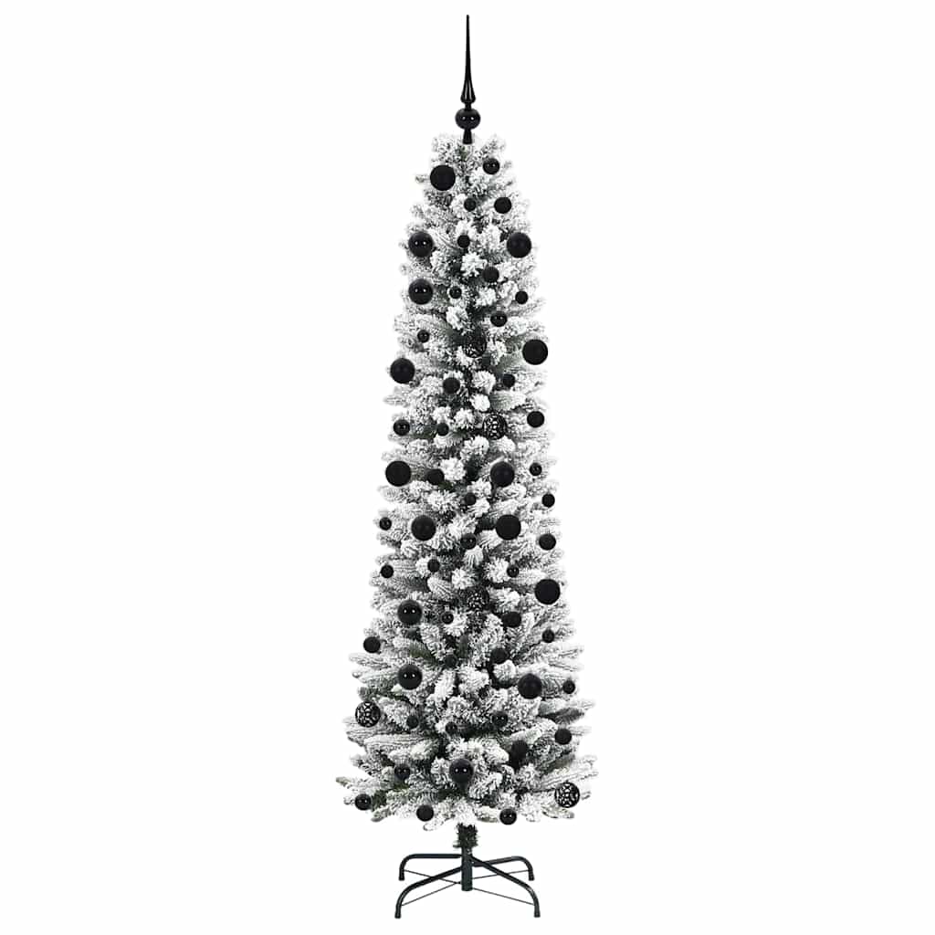 Kunstkerstboom met 300 LED Wit 210 cm PVC en Metaal en Plastic is nu te koop bij PeponiXL, paradijselijk wonen!