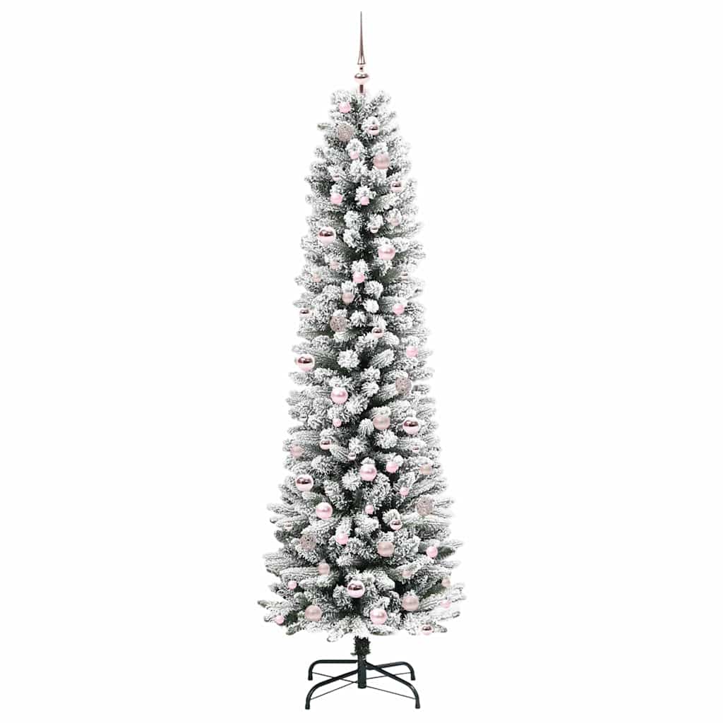 Kunstkerstboom met 300 LED Wit 210 cm PVC en Metaal en Plastic is nu te koop bij PeponiXL, paradijselijk wonen!