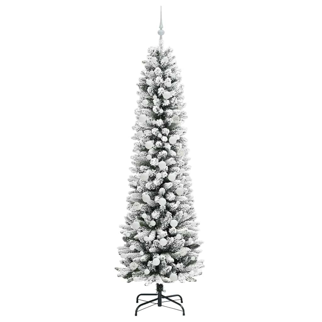 Kunstkerstboom met 300 LED Wit 210 cm PVC en Metaal en Plastic is nu te koop bij PeponiXL, paradijselijk wonen!