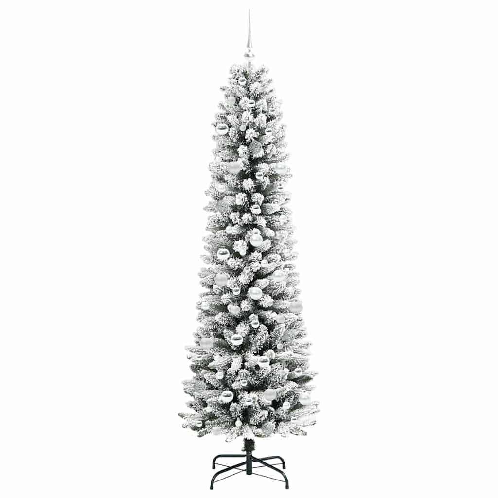 Kunstkerstboom met 300 LED Wit 210 cm PVC en Metaal en Plastic is nu te koop bij PeponiXL, paradijselijk wonen!