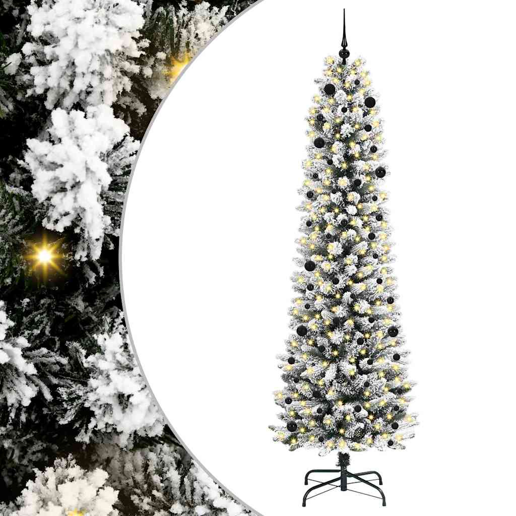 Kunstkerstboom met 300 LED Wit 240 cm PVC en Metaal en Plastic is nu te koop bij PeponiXL, paradijselijk wonen!