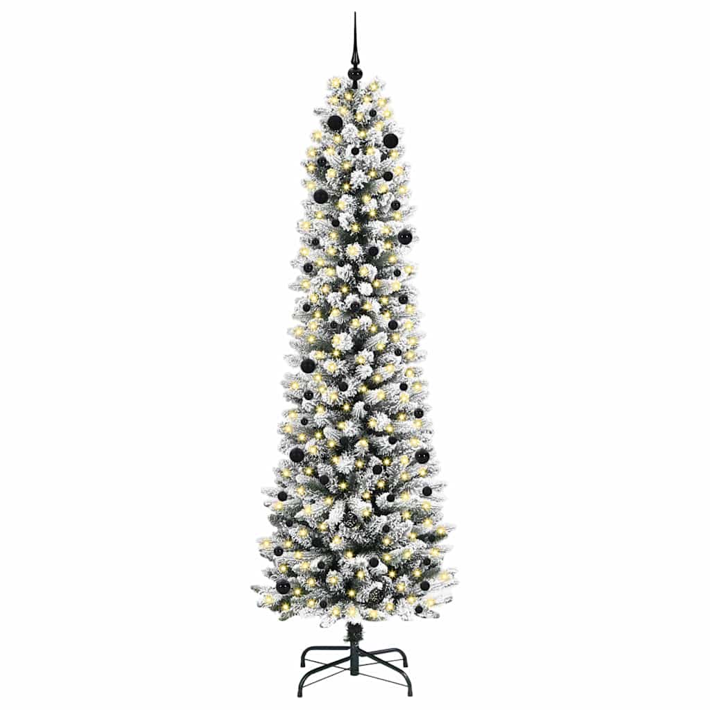 Kunstkerstboom met 300 LED Wit 240 cm PVC en Metaal en Plastic is nu te koop bij PeponiXL, paradijselijk wonen!