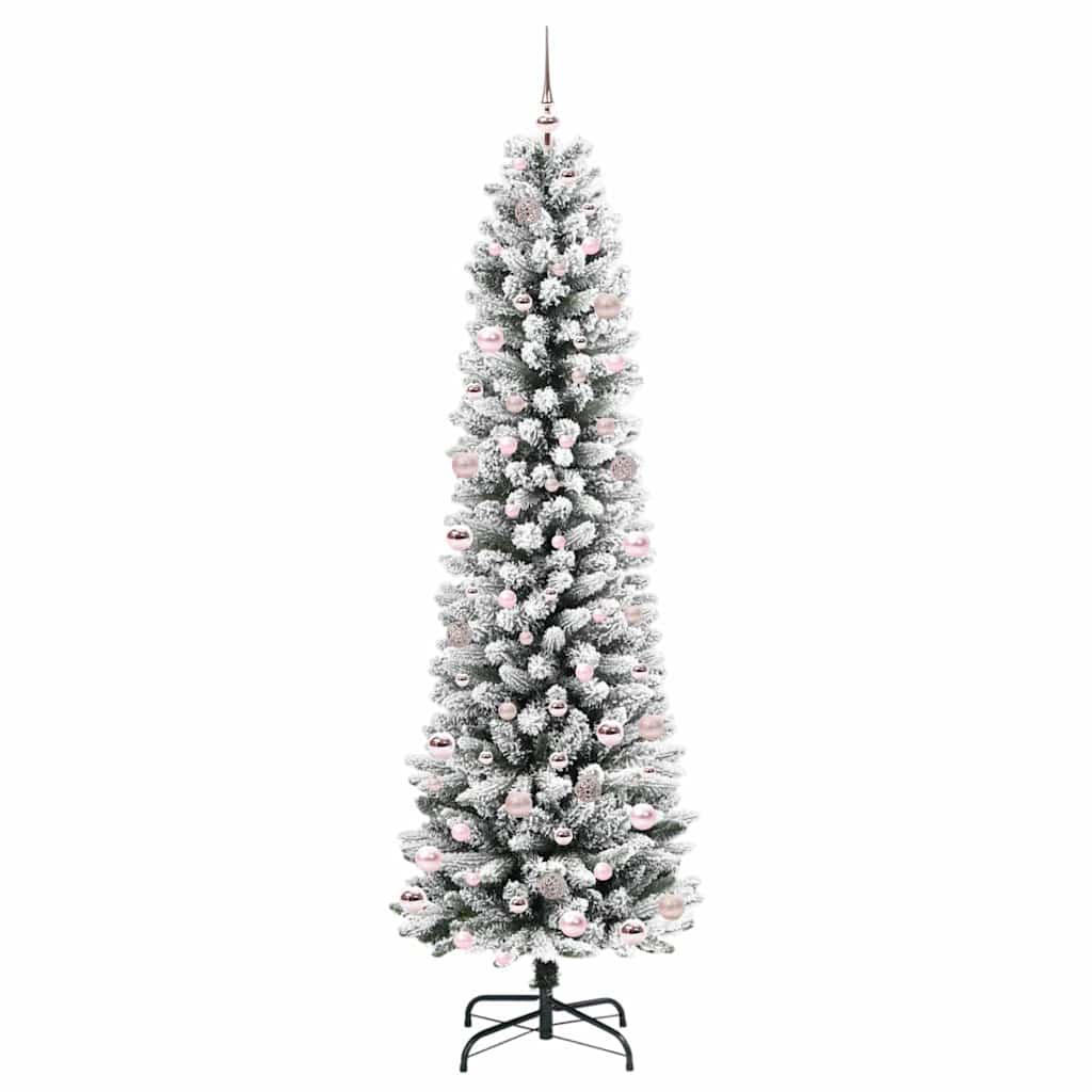 Kunstkerstboom met 300 LED Wit 240 cm PVC en Metaal en Plastic is nu te koop bij PeponiXL, paradijselijk wonen!