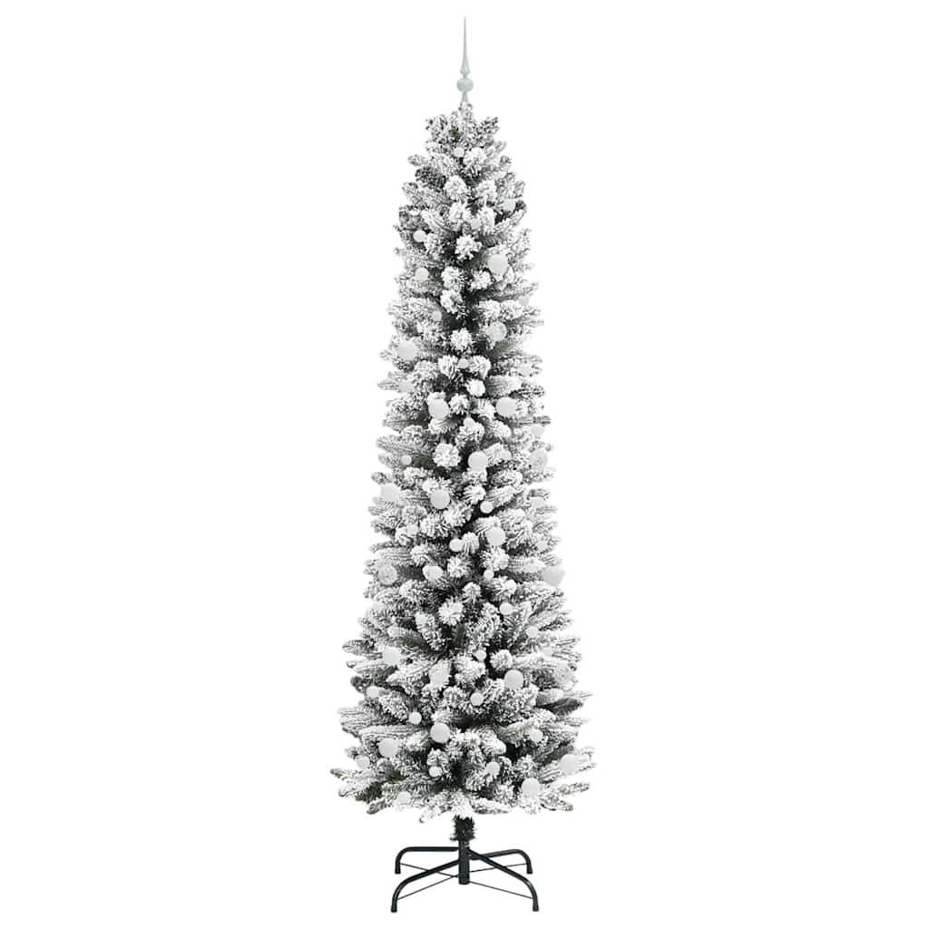 Kunstkerstboom met 300 LED Wit 240 cm PVC en Metaal en Plastic is nu te koop bij PeponiXL, paradijselijk wonen!
