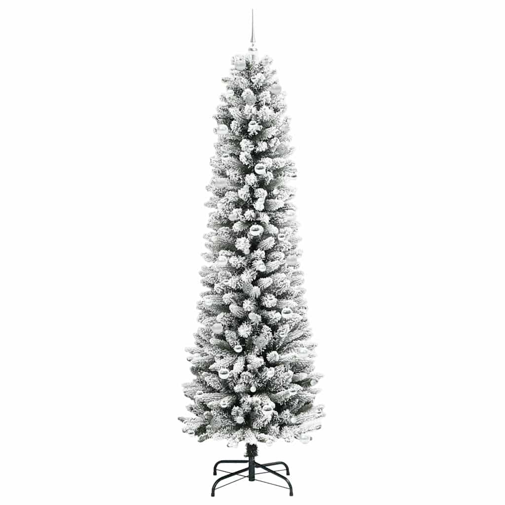 Kunstkerstboom met 300 LED Wit 240 cm PVC en Metaal en Plastic is nu te koop bij PeponiXL, paradijselijk wonen!