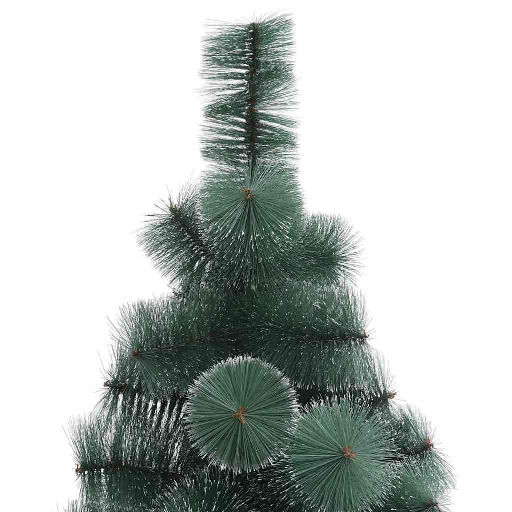 Kunstmatige voorverlichte kerstboom met bollen set Groen 120 cm is nu te koop bij PeponiXL, paradijselijk wonen!