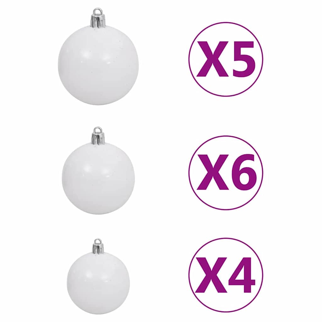 Artificial Pre-lit Kerstboom met Bal Set Groen 150 cm PET is nu te koop bij PeponiXL, paradijselijk wonen!