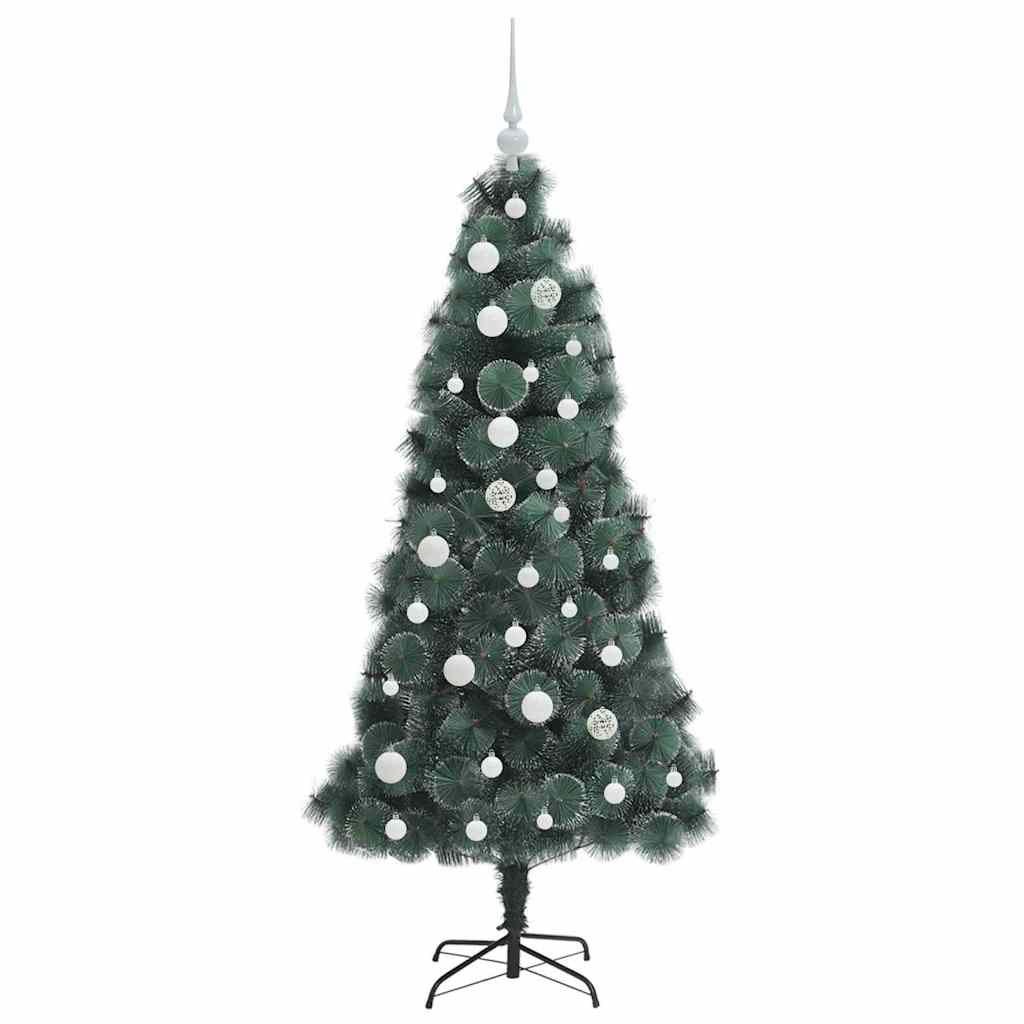 Kunstkerstboom met lichtjes en ballenset Groen 150 cm PET is nu te koop bij PeponiXL, paradijselijk wonen!