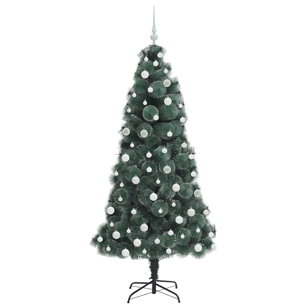 Kunstkerstboom met verlichting en ballenset Groen 180 cm PET is nu te koop bij PeponiXL, paradijselijk wonen!