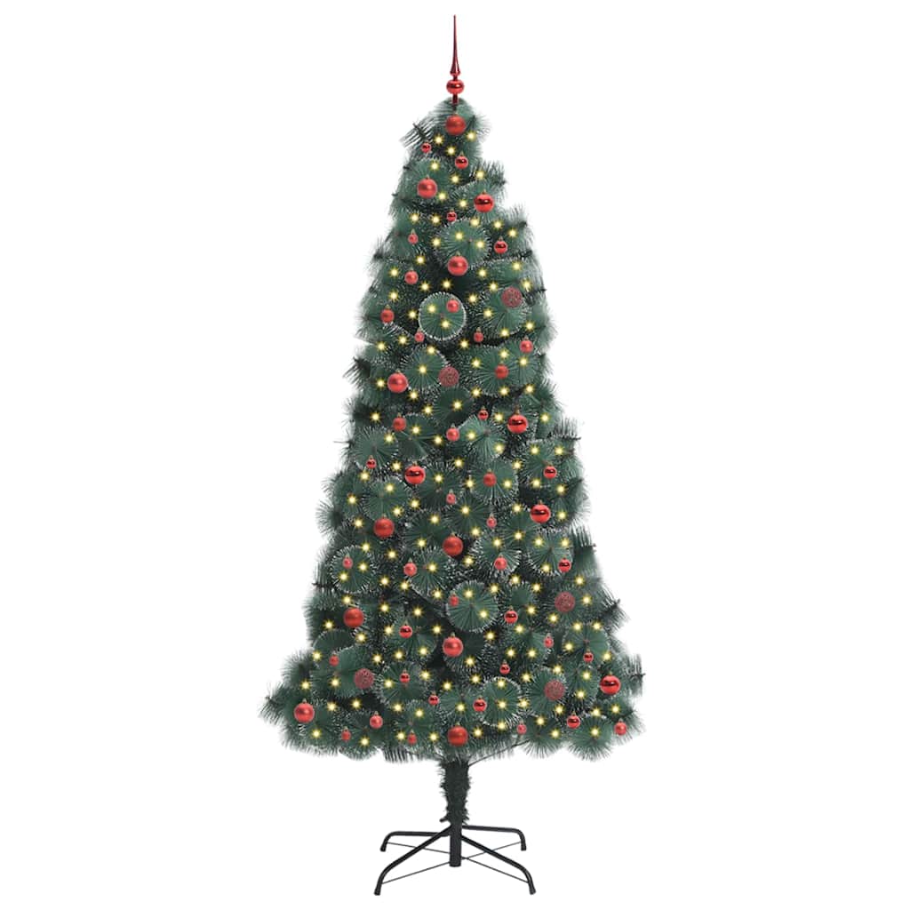 Kunstmatige Vorstvrije Kerstboom met Bal Set Groen 240 cm PET is nu te koop bij PeponiXL, paradijselijk wonen!
