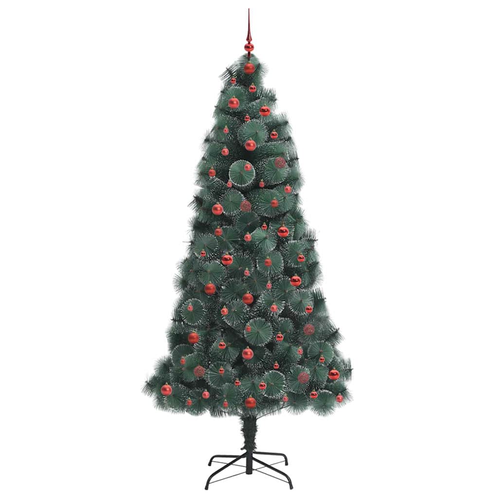 Kunstmatige Vorstvrije Kerstboom met Bal Set Groen 240 cm PET is nu te koop bij PeponiXL, paradijselijk wonen!