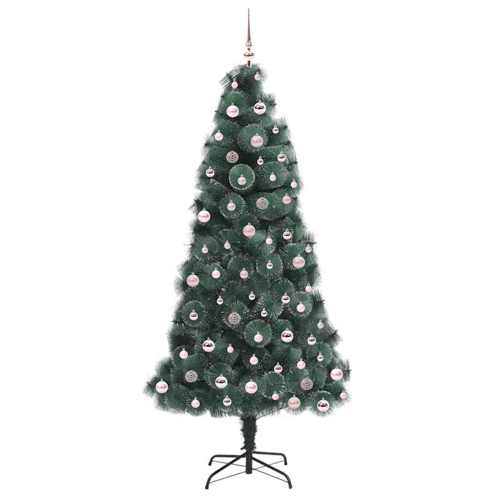 Kunst Kerstboom met Verlichting en Ballenset Groen 240 cm PET is nu te koop bij PeponiXL, paradijselijk wonen!