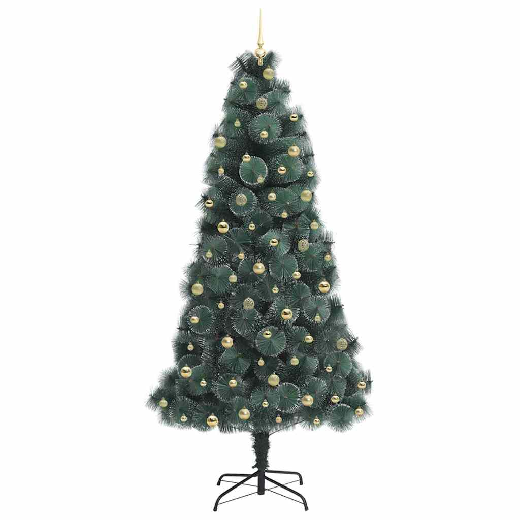 Kunstkerstboom met verlichting en ballenset Groen 240 cm PET is nu te koop bij PeponiXL, paradijselijk wonen!