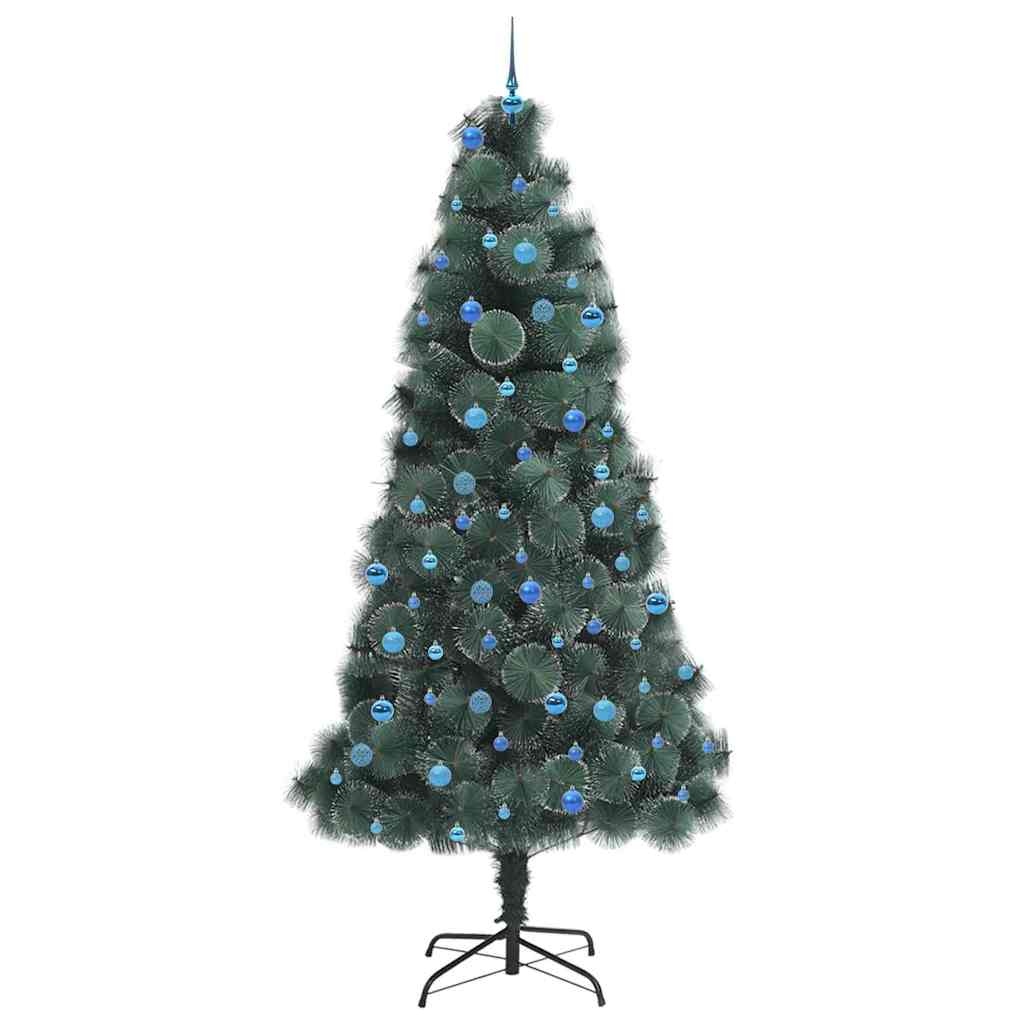 Kunstmatige Voorverlichte Kerstboom met Ballenset Groen 240 cm is nu te koop bij PeponiXL, paradijselijk wonen!