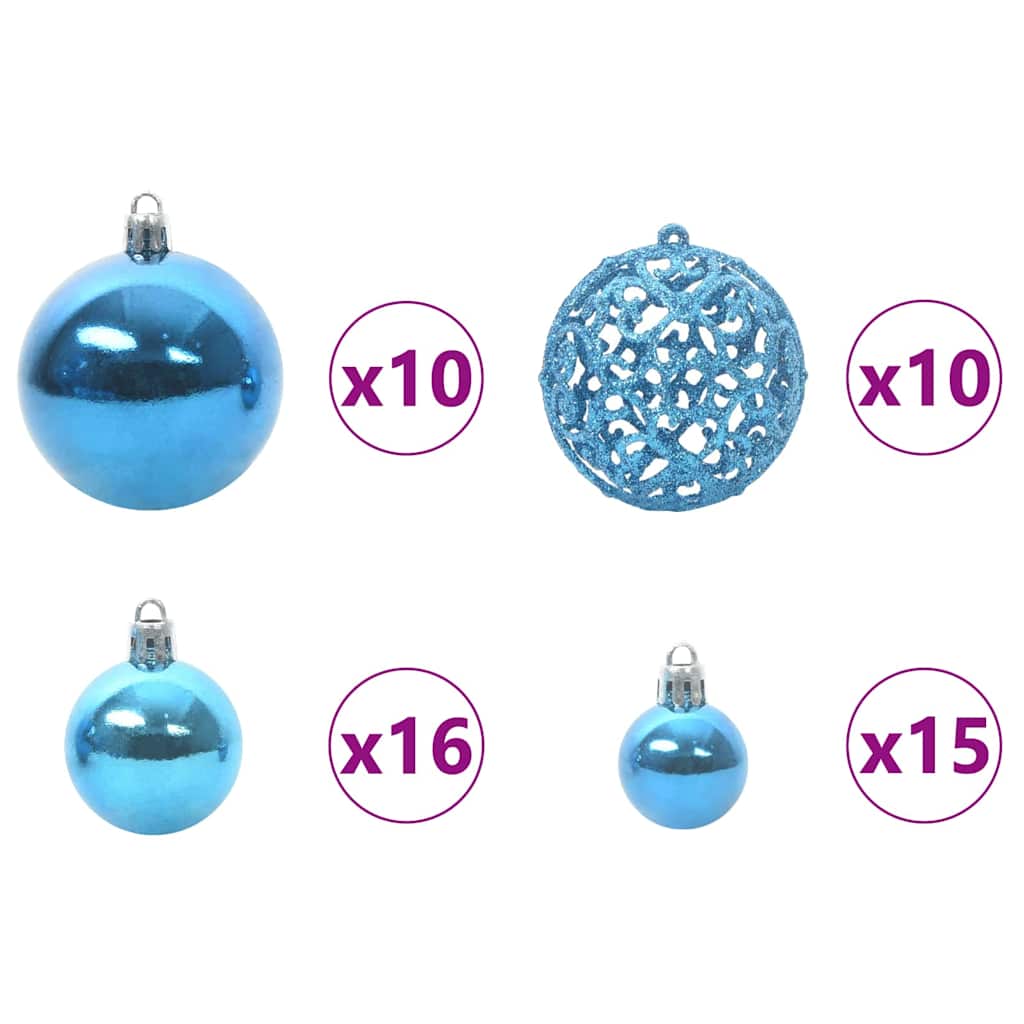 Kunstmatige Voorverlichte Kerstboom met Ballenset Groen 240 cm is nu te koop bij PeponiXL, paradijselijk wonen!