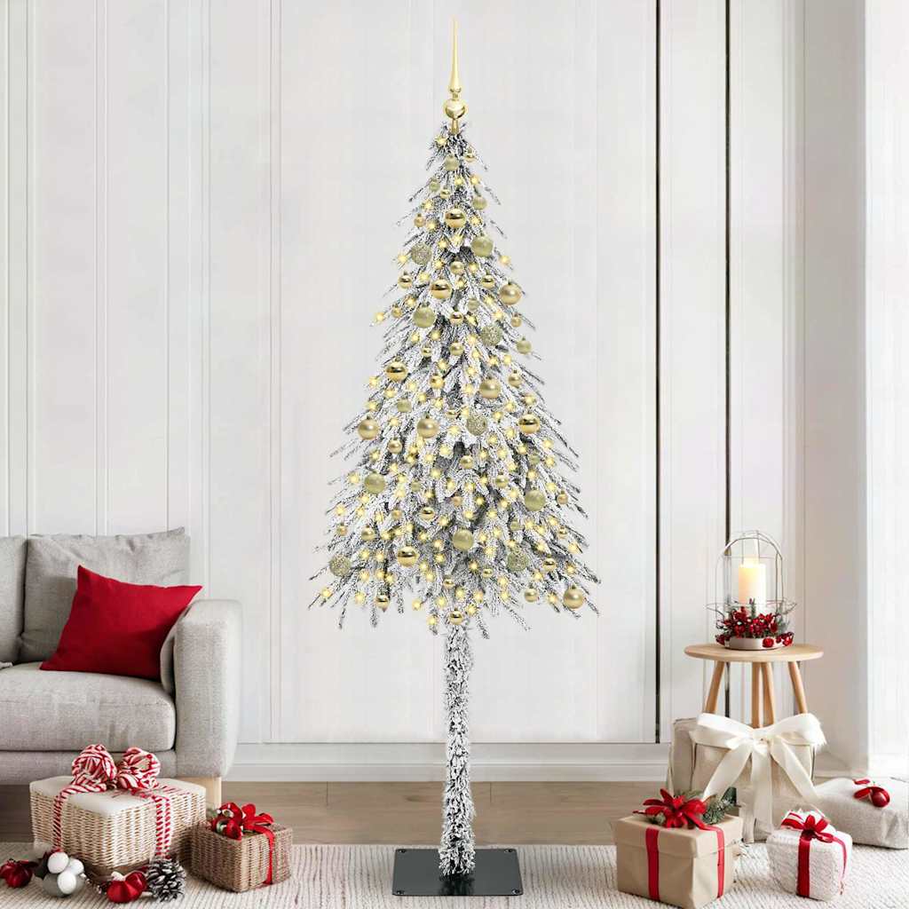 Kerstboom met 300 LED met standaard Wit 210 cm PE en staal is nu te koop bij PeponiXL, paradijselijk wonen!
