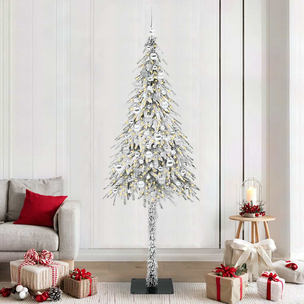 Kerstboom met 300 LED met standaard Wit 210 cm PE en staal is nu te koop bij PeponiXL, paradijselijk wonen!
