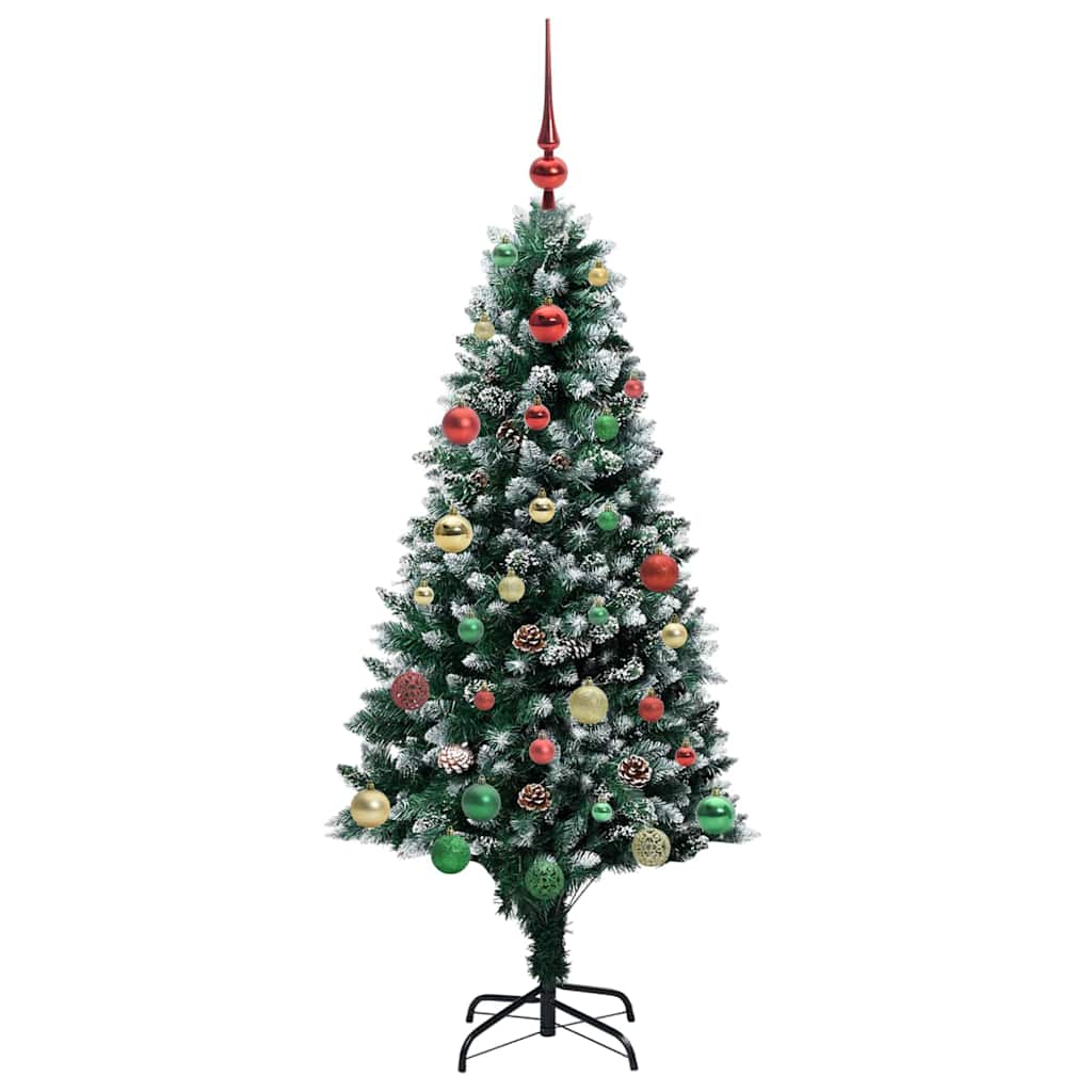 Kunstkerstboom Groen 150 cm PVC en Staal en Kunststof is nu te koop bij PeponiXL, paradijselijk wonen!