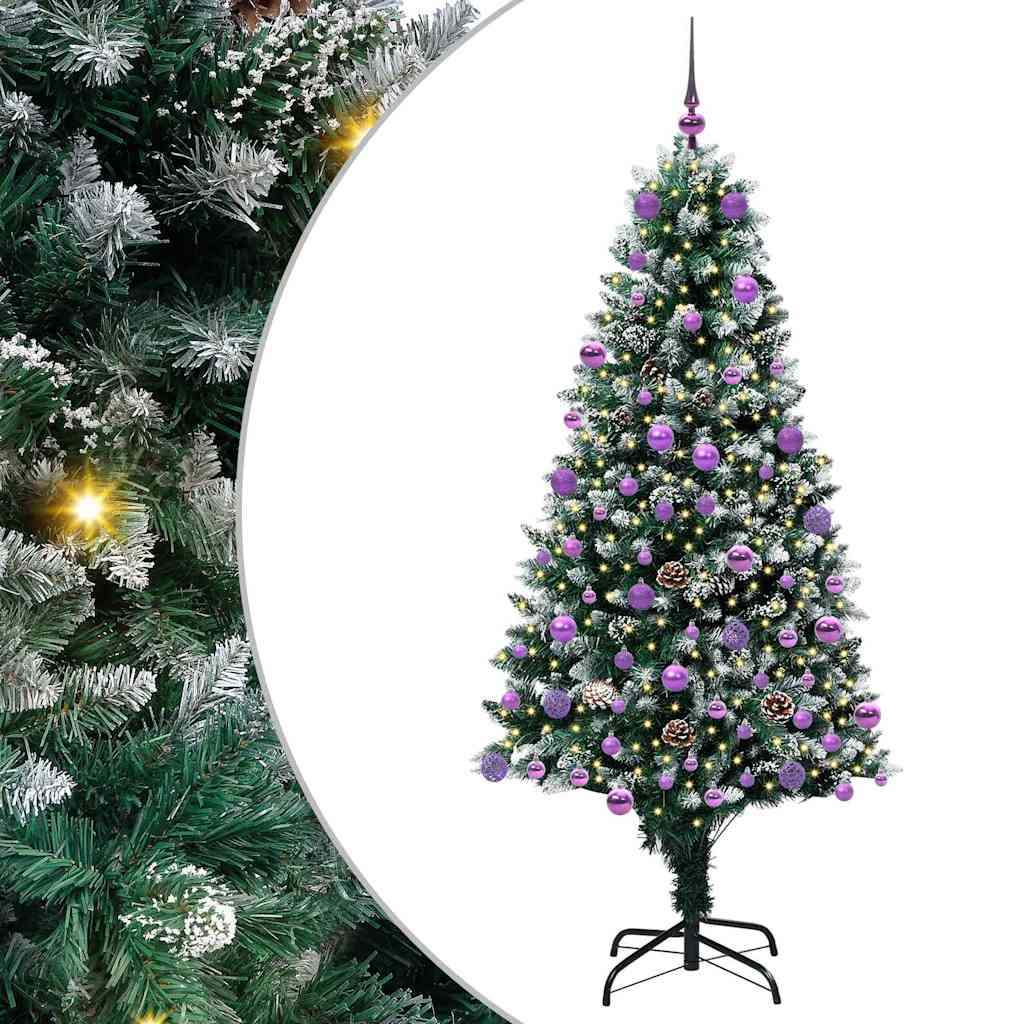 Kunstkerstboom Groen 180 cm PVC en Staal en Kunststof is nu te koop bij PeponiXL, paradijselijk wonen!