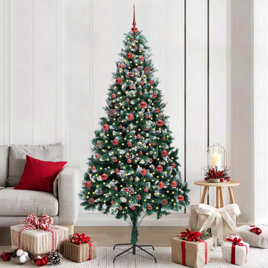 Kunstkerstboom Groen 210 cm PVC en Staal en Kunststof is nu te koop bij PeponiXL, paradijselijk wonen!