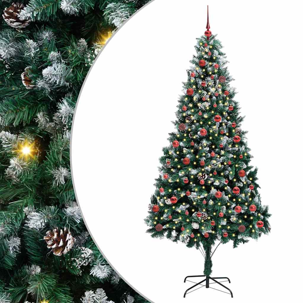 Kunstkerstboom Groen 210 cm PVC en Staal en Kunststof is nu te koop bij PeponiXL, paradijselijk wonen!