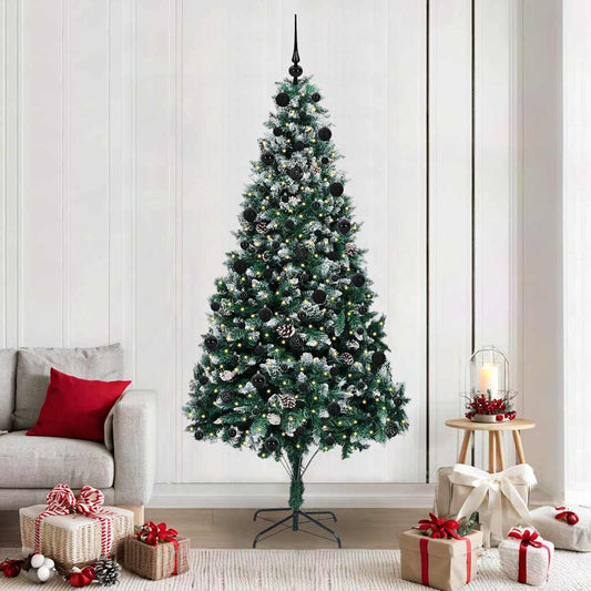 Kunstkerstboom Groen 210 cm PVC en Staal en Kunststof is nu te koop bij PeponiXL, paradijselijk wonen!