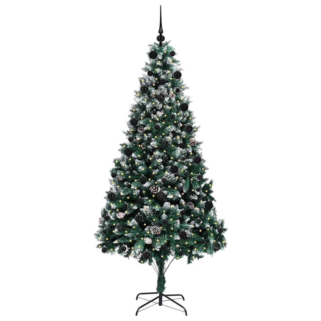 Kunstkerstboom Groen 210 cm PVC en Staal en Kunststof is nu te koop bij PeponiXL, paradijselijk wonen!