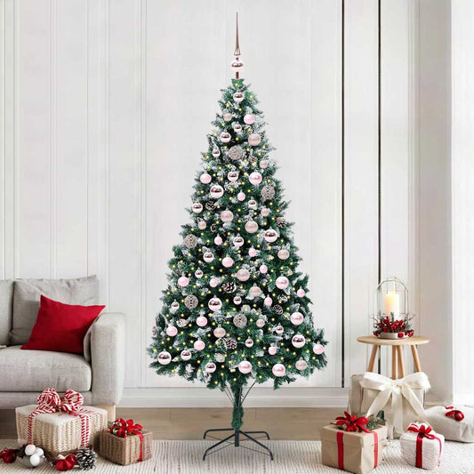 Kunstkerstboom Groen 210 cm PVC en Staal en Kunststof is nu te koop bij PeponiXL, paradijselijk wonen!
