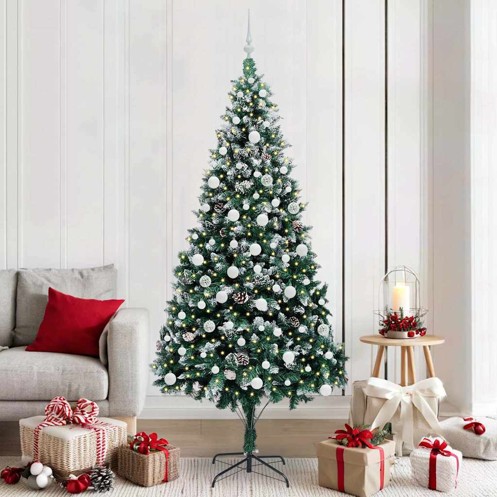 Kunstkerstboom Groen 210 cm PVC en Staal en Kunststof is nu te koop bij PeponiXL, paradijselijk wonen!