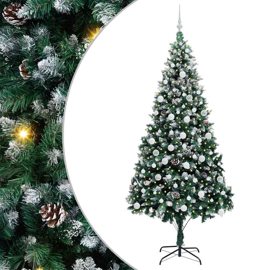Kunstkerstboom Groen 210 cm PVC en Staal en Kunststof is nu te koop bij PeponiXL, paradijselijk wonen!