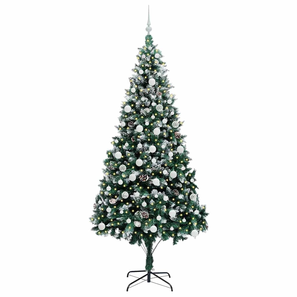 Kunstkerstboom Groen 210 cm PVC en Staal en Kunststof is nu te koop bij PeponiXL, paradijselijk wonen!
