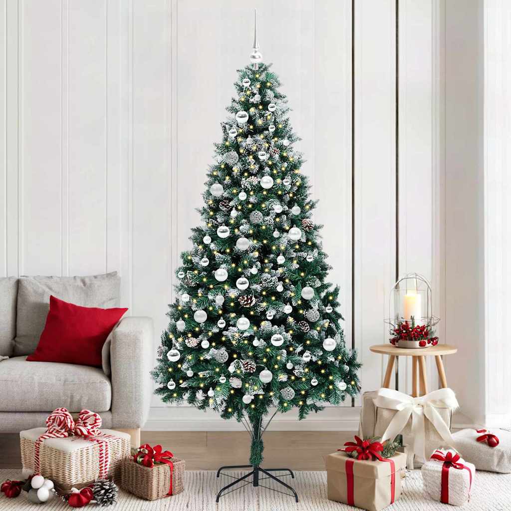 Kunstkerstboom Groen 210 cm PVC en Staal en Kunststof is nu te koop bij PeponiXL, paradijselijk wonen!
