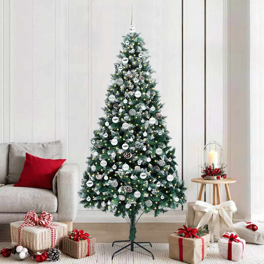 Kunstkerstboom Groen 210 cm PVC en Staal en Kunststof is nu te koop bij PeponiXL, paradijselijk wonen!