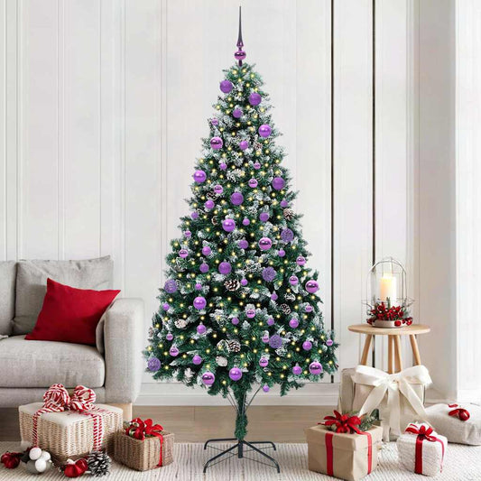Kunstkerstboom Groen 210 cm PVC en Staal en Kunststof is nu te koop bij PeponiXL, paradijselijk wonen!