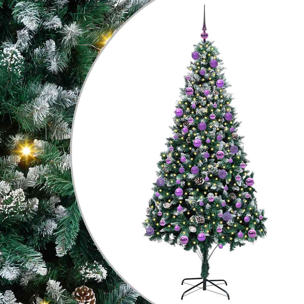 Kunstkerstboom Groen 210 cm PVC en Staal en Kunststof is nu te koop bij PeponiXL, paradijselijk wonen!
