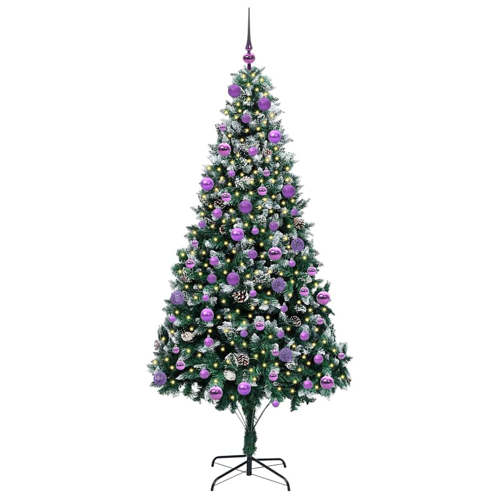Kunstkerstboom Groen 210 cm PVC en Staal en Kunststof is nu te koop bij PeponiXL, paradijselijk wonen!
