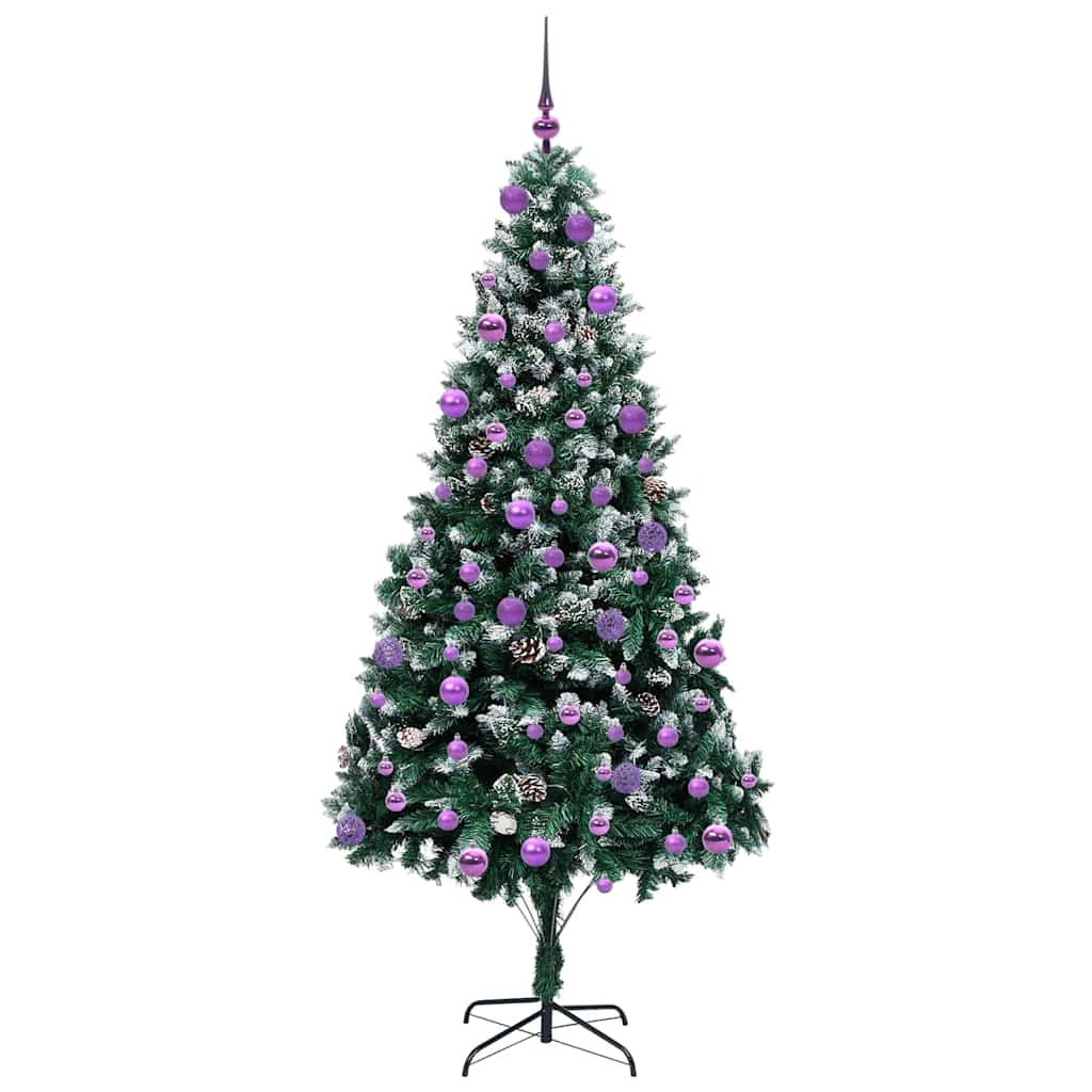 Kunstkerstboom Groen 210 cm PVC en Staal en Kunststof is nu te koop bij PeponiXL, paradijselijk wonen!