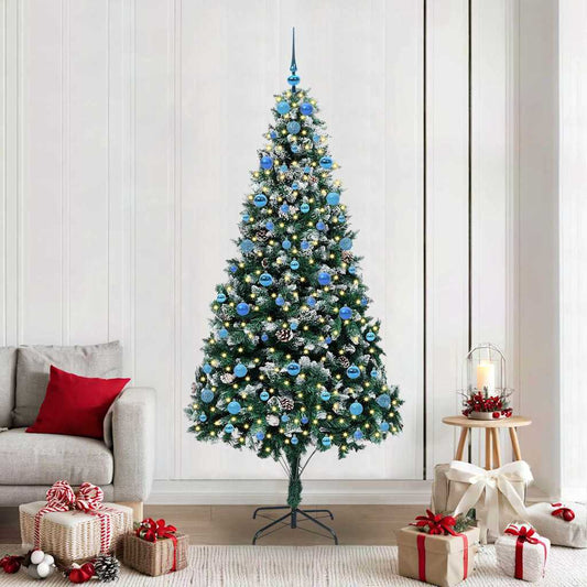 Kunstkerstboom Groen 210 cm PVC en Staal en Kunststof is nu te koop bij PeponiXL, paradijselijk wonen!