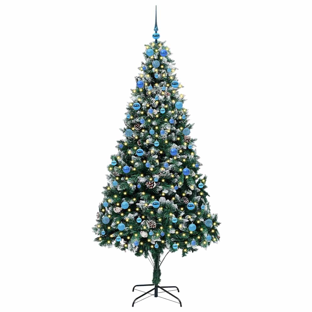 Kunstkerstboom Groen 210 cm PVC en Staal en Kunststof is nu te koop bij PeponiXL, paradijselijk wonen!