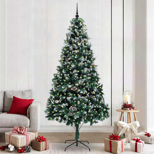 Kunstkerstboom Groen 240 cm PVC en Staal en Kunststof is nu te koop bij PeponiXL, paradijselijk wonen!