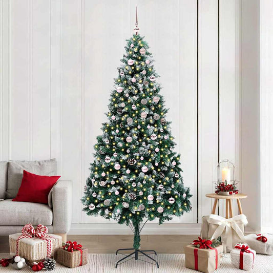 Kunstkerstboom Groen 240 cm PVC en Staal en Kunststof is nu te koop bij PeponiXL, paradijselijk wonen!