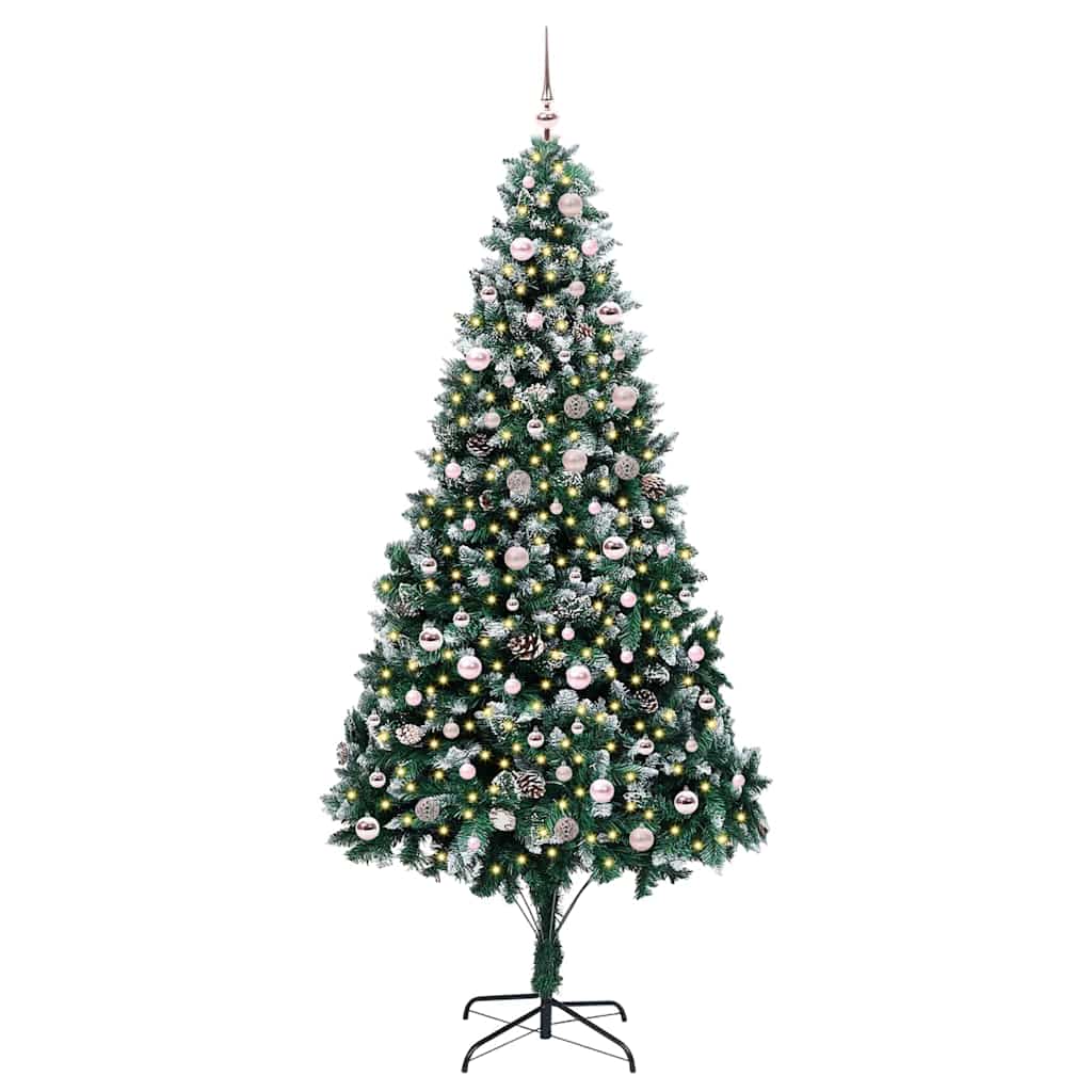 Kunstkerstboom Groen 240 cm PVC en Staal en Kunststof is nu te koop bij PeponiXL, paradijselijk wonen!