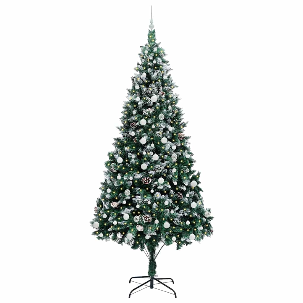 Kunstkerstboom Groen 240 cm PVC en Staal en Kunststof is nu te koop bij PeponiXL, paradijselijk wonen!