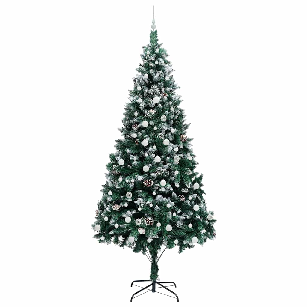 Kunstkerstboom Groen 240 cm PVC en Staal en Kunststof is nu te koop bij PeponiXL, paradijselijk wonen!