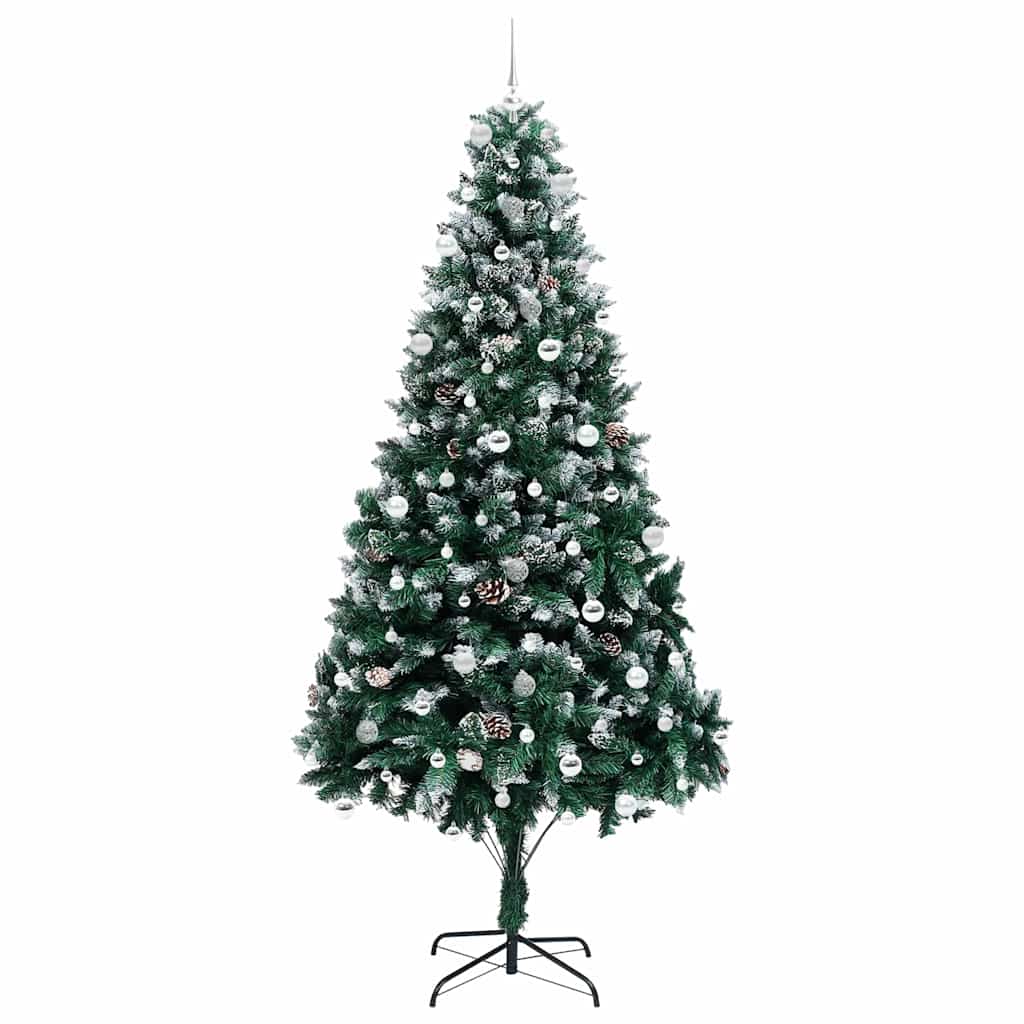 Kunstkerstboom Groen 240 cm PVC en Staal en Kunststof is nu te koop bij PeponiXL, paradijselijk wonen!
