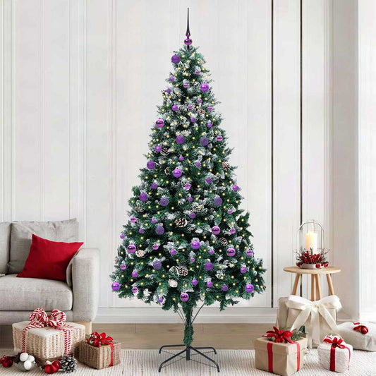 Kunstkerstboom Groen 240 cm PVC en Staal en Kunststof is nu te koop bij PeponiXL, paradijselijk wonen!