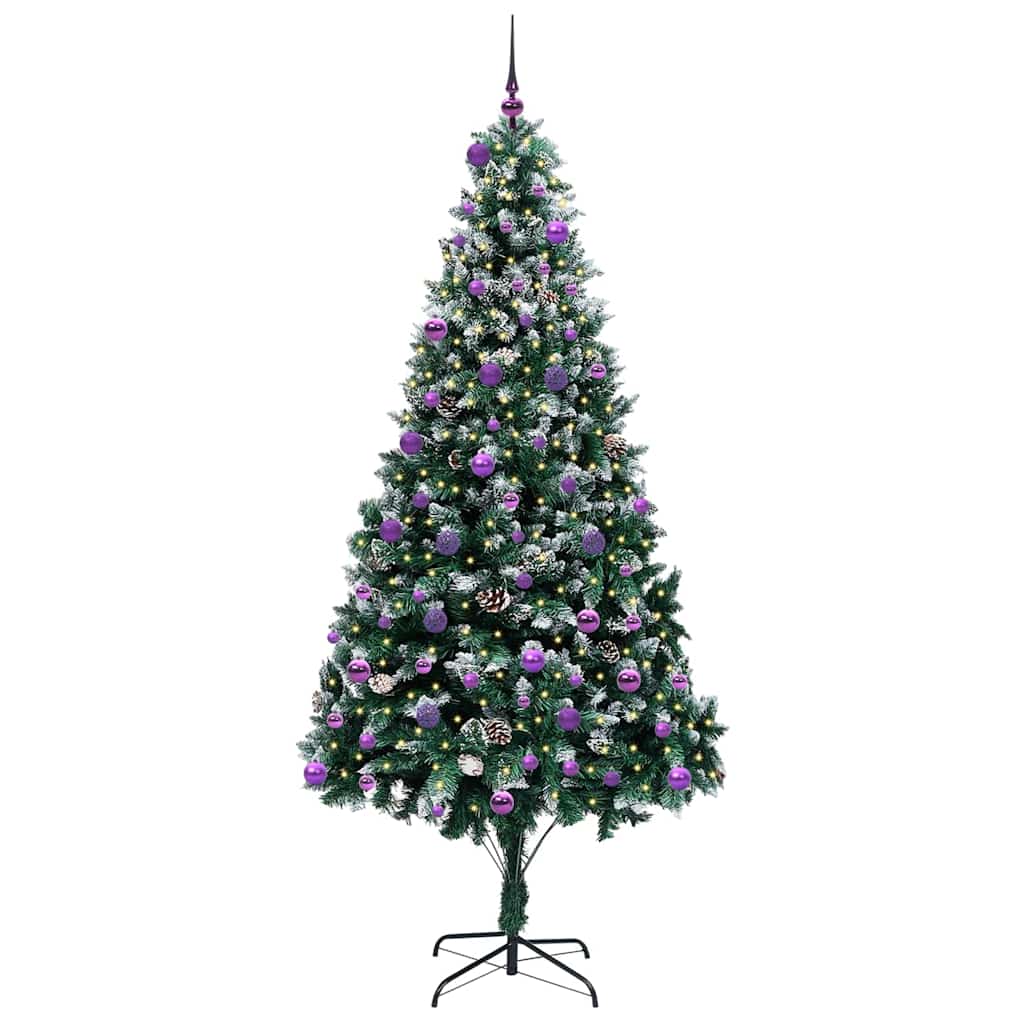 Kunstkerstboom Groen 240 cm PVC en Staal en Kunststof is nu te koop bij PeponiXL, paradijselijk wonen!