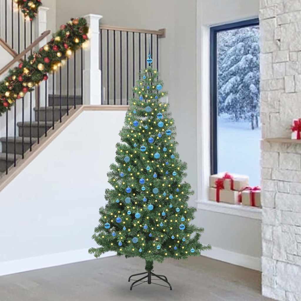 Kerstboom met 300 LED met standaard Groen 240 cm PVC is nu te koop bij PeponiXL, paradijselijk wonen!