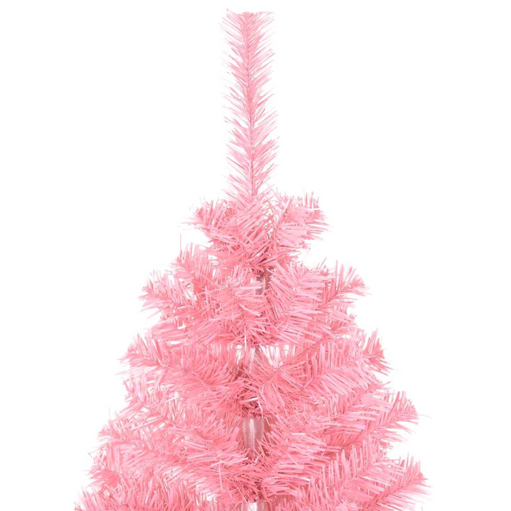 Kerstboom met 150 LED met standaard Roze 120 cm PVC is nu te koop bij PeponiXL, paradijselijk wonen!